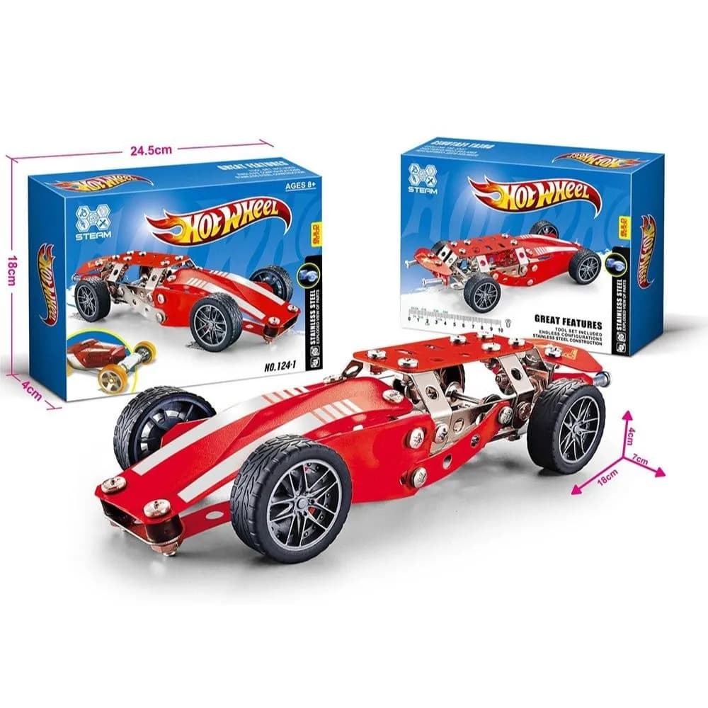 Auto Carreras Rojo (Ensamble) (Tipo Mecano)
